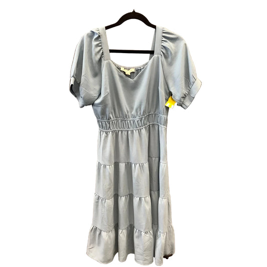 Dress Casual Midi By Monteau In Blue, Size: L
