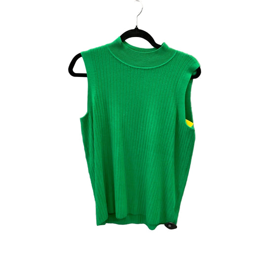 Top Sleeveless By Talbots In Green, Size: 1x