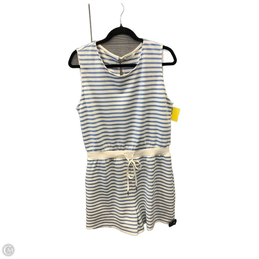 Romper By Clothes Mentor In Striped Pattern, Size: L