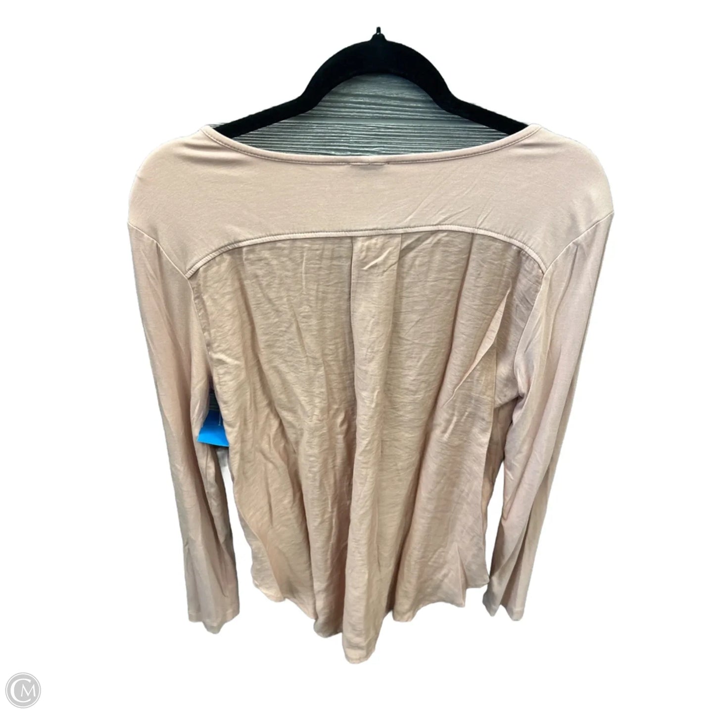 Top Long Sleeve Basic By Ann Taylor In Pink, Size: M