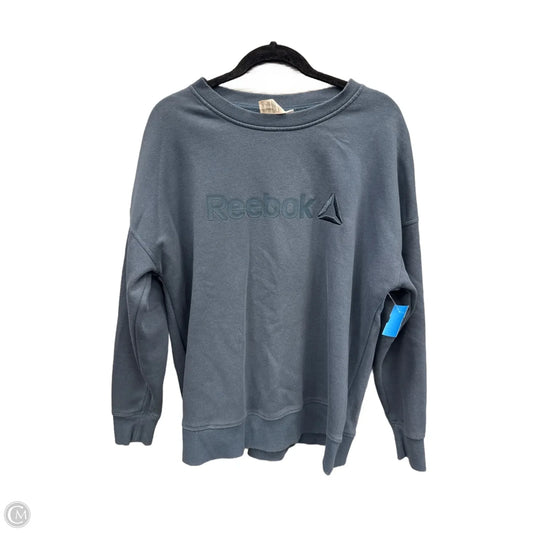 Athletic Sweatshirt Crewneck By Reebok In Blue, Size: Xl