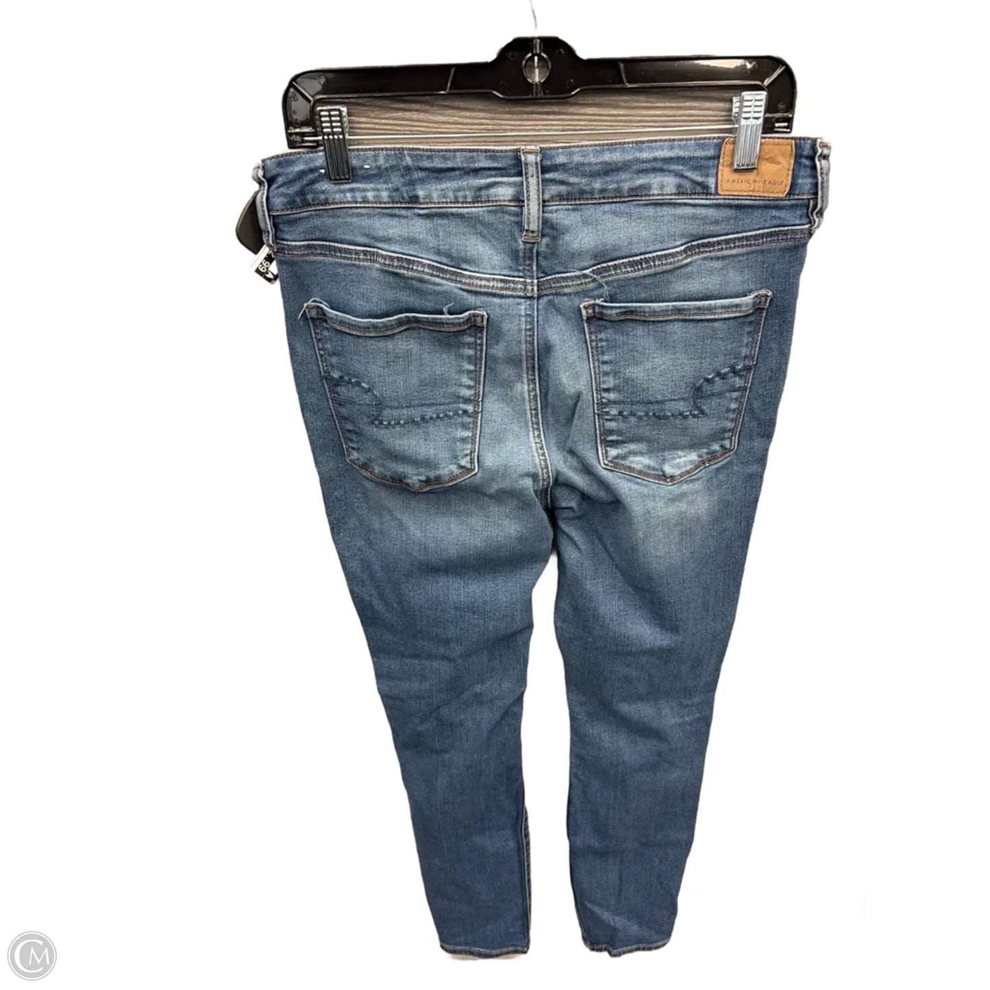 Jeans Jeggings By American Eagle In Blue Denim, Size: 12l