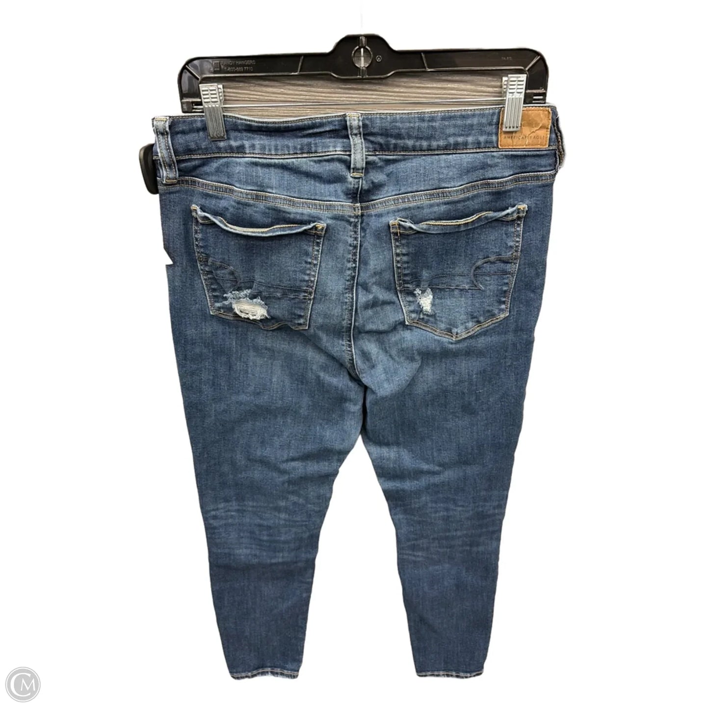 Jeans Jeggings By American Eagle In Blue Denim, Size: 12p