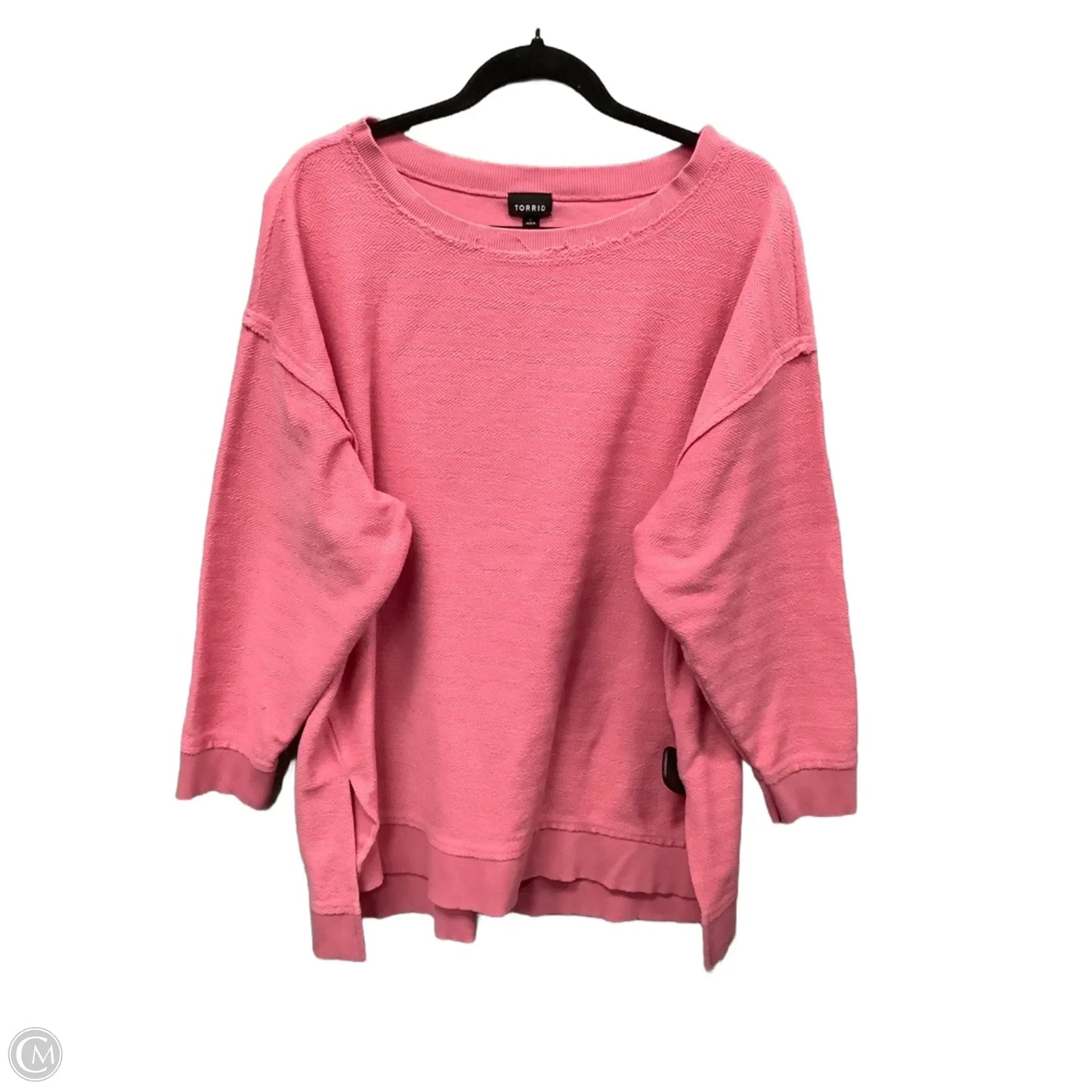 Sweatshirt Crewneck By Torrid In Pink, Size: 2x