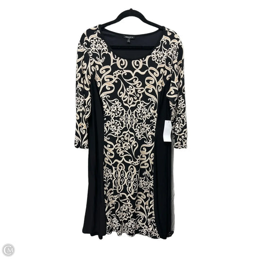 Dress Casual Midi By Sami & Jo In Black & White, Size: 2x