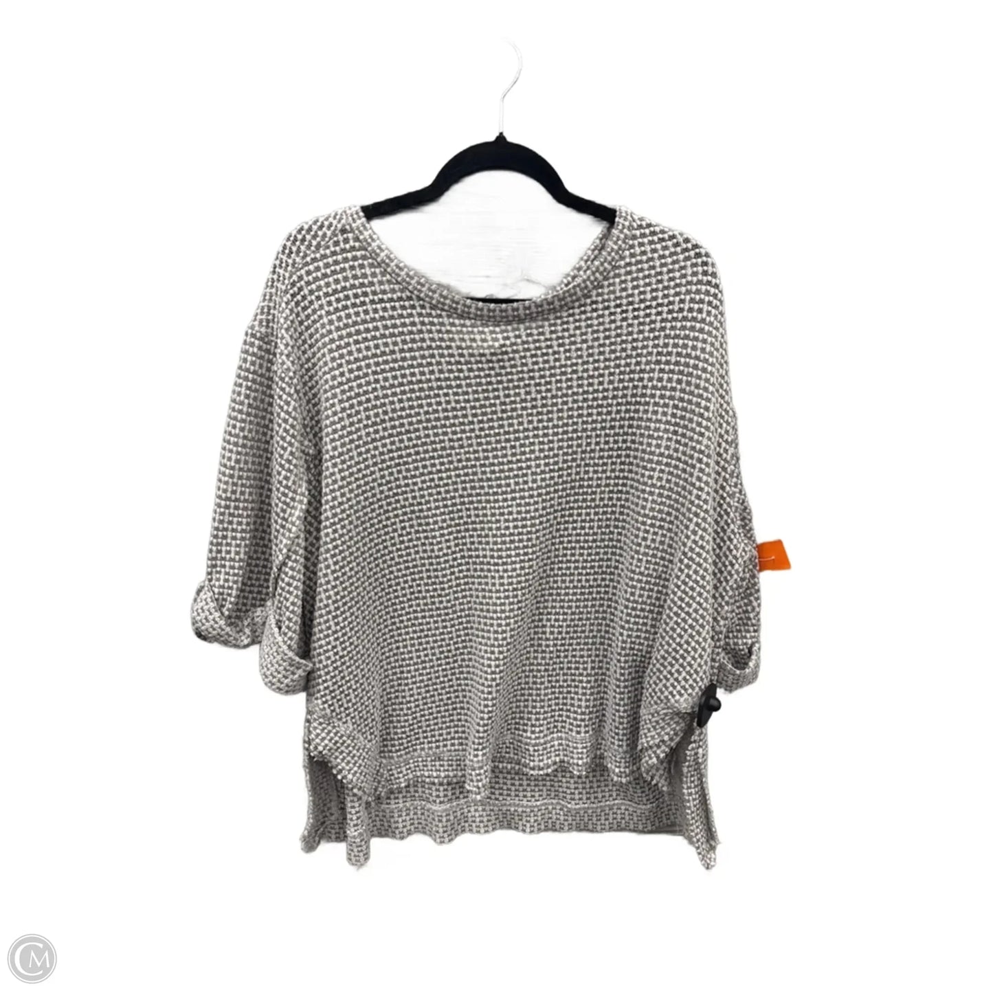 Top 3/4 Sleeve By 1.state In Grey & White, Size: Xl