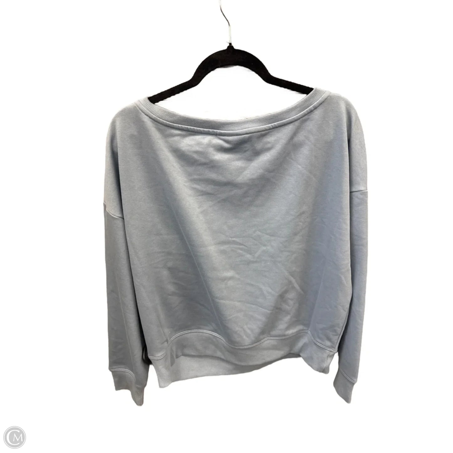 Athletic Top Long Sleeve Crewneck By Reebok In Blue, Size: L