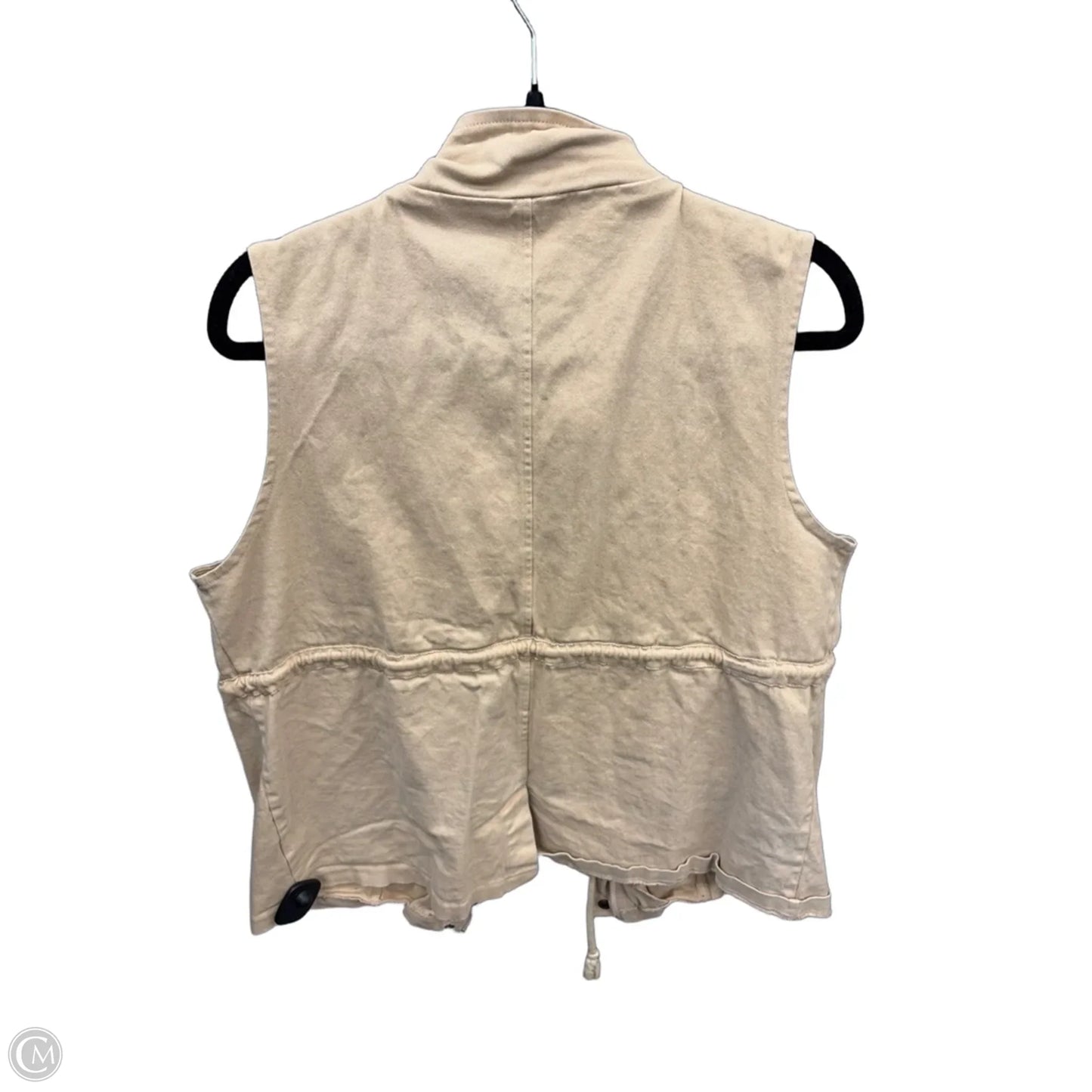Vest Other By Clothes Mentor In Cream, Size: Xl