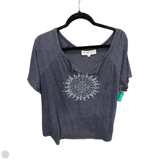 Top Short Sleeve By Clothes Mentor In Grey, Size: 3x