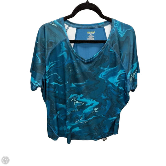 Athletic Top Short Sleeve By Tek Gear In Multi-colored, Size: 2x