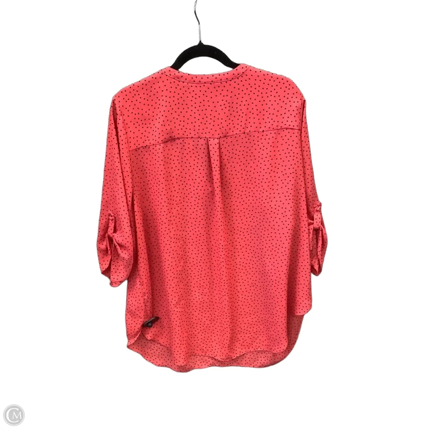 Blouse 3/4 Sleeve By Worthington In Polkadot Pattern, Size: 2x