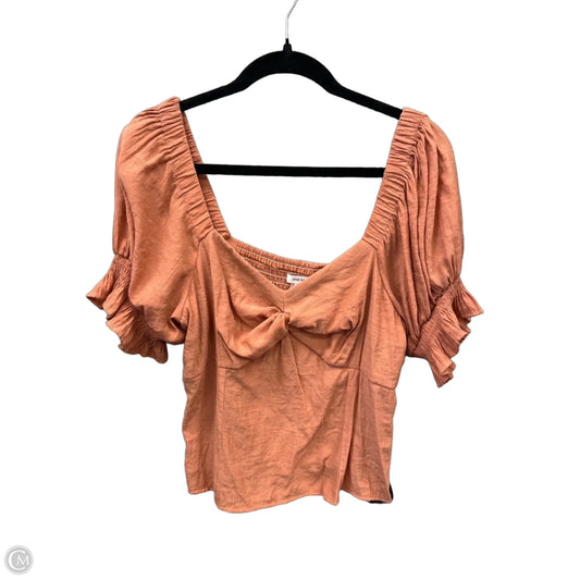 Top Short Sleeve By Nine West In Orange, Size: Xl