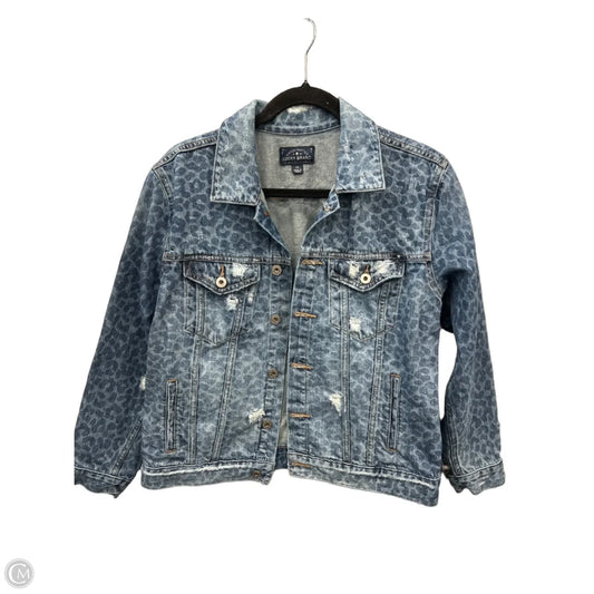 Jacket Denim By Lucky Brand In Blue Denim, Size: Xl