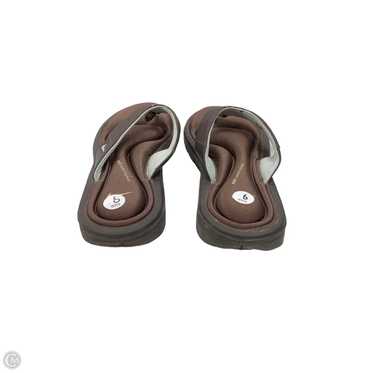 Sandals Flats By Nike In Brown, Size: 9