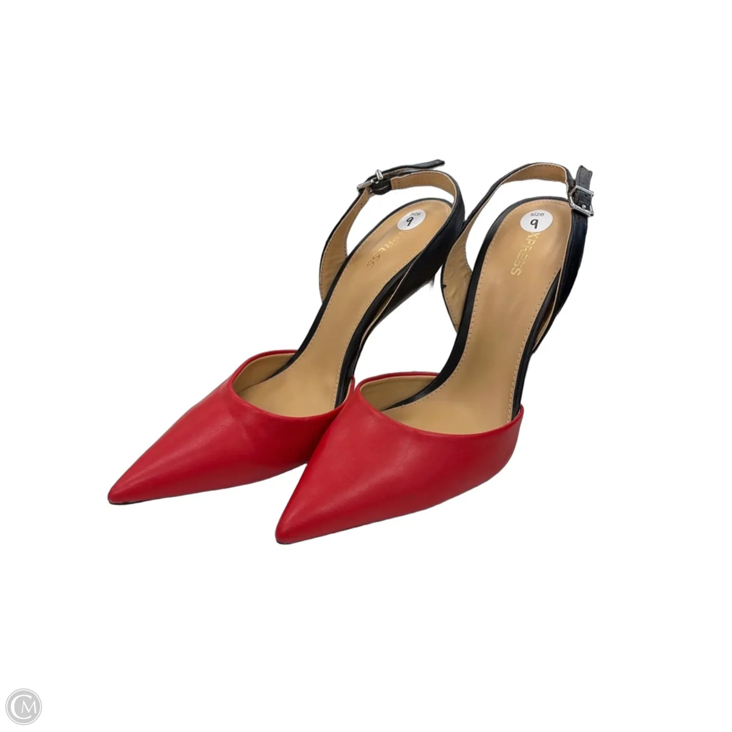 Shoes Heels Stiletto By Express In Black & Red, Size: 9