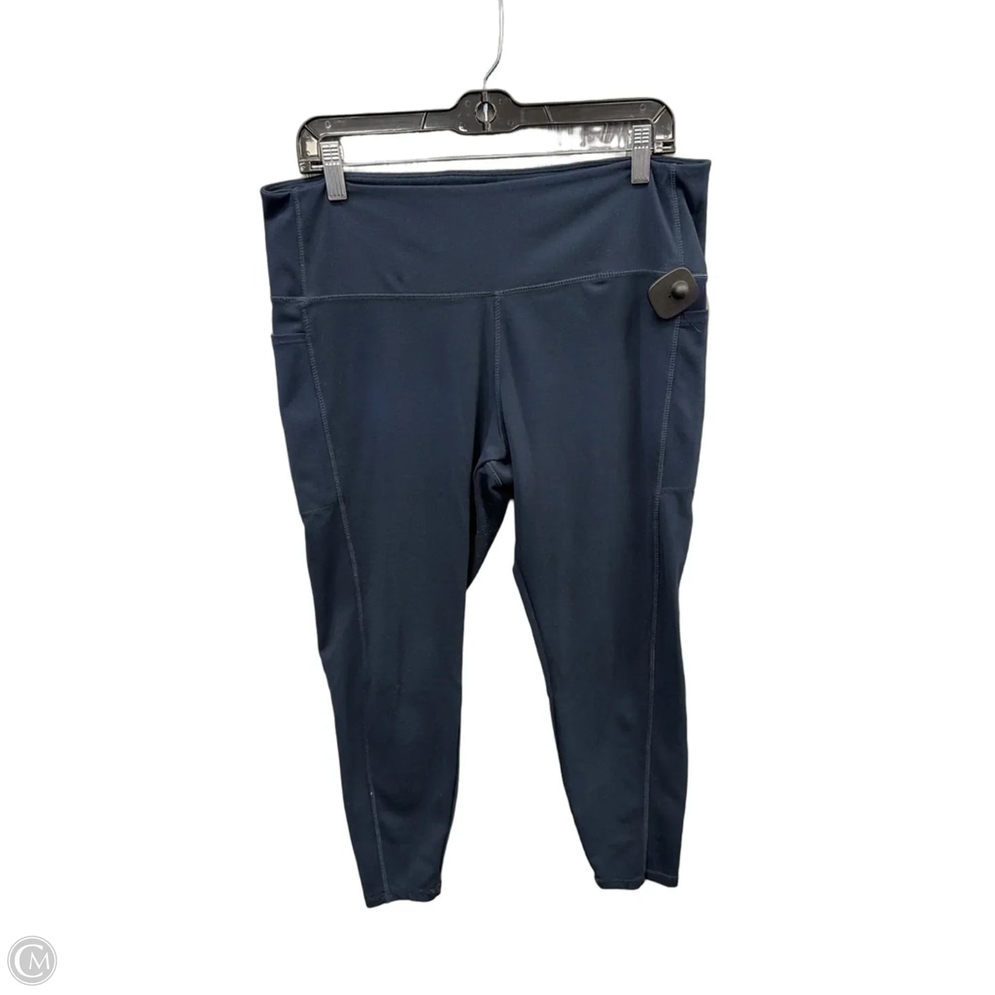 Athletic Leggings By Danskin In Blue, Size: Xxl
