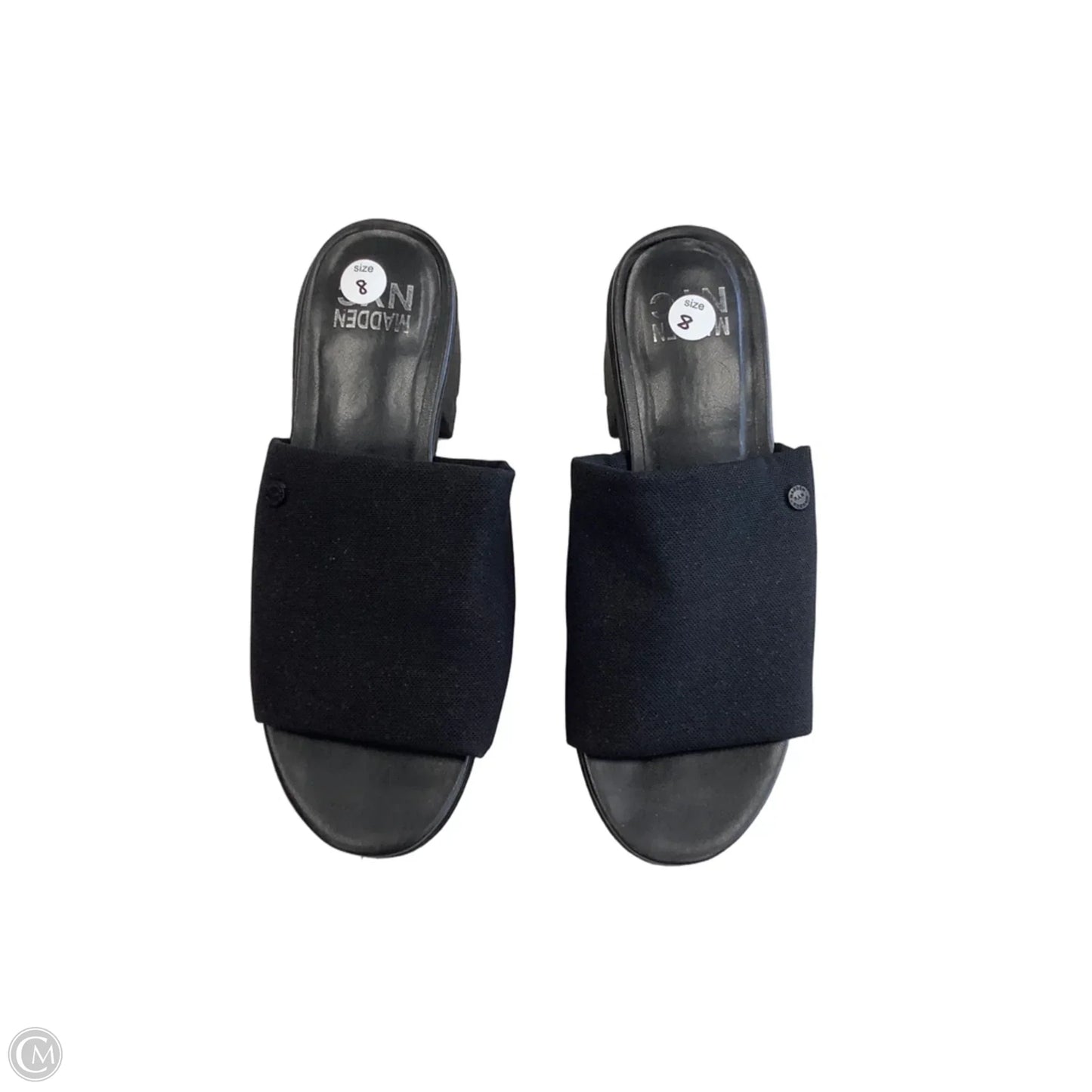 Sandals Heels Block By Madden Nyc In Black, Size: 8