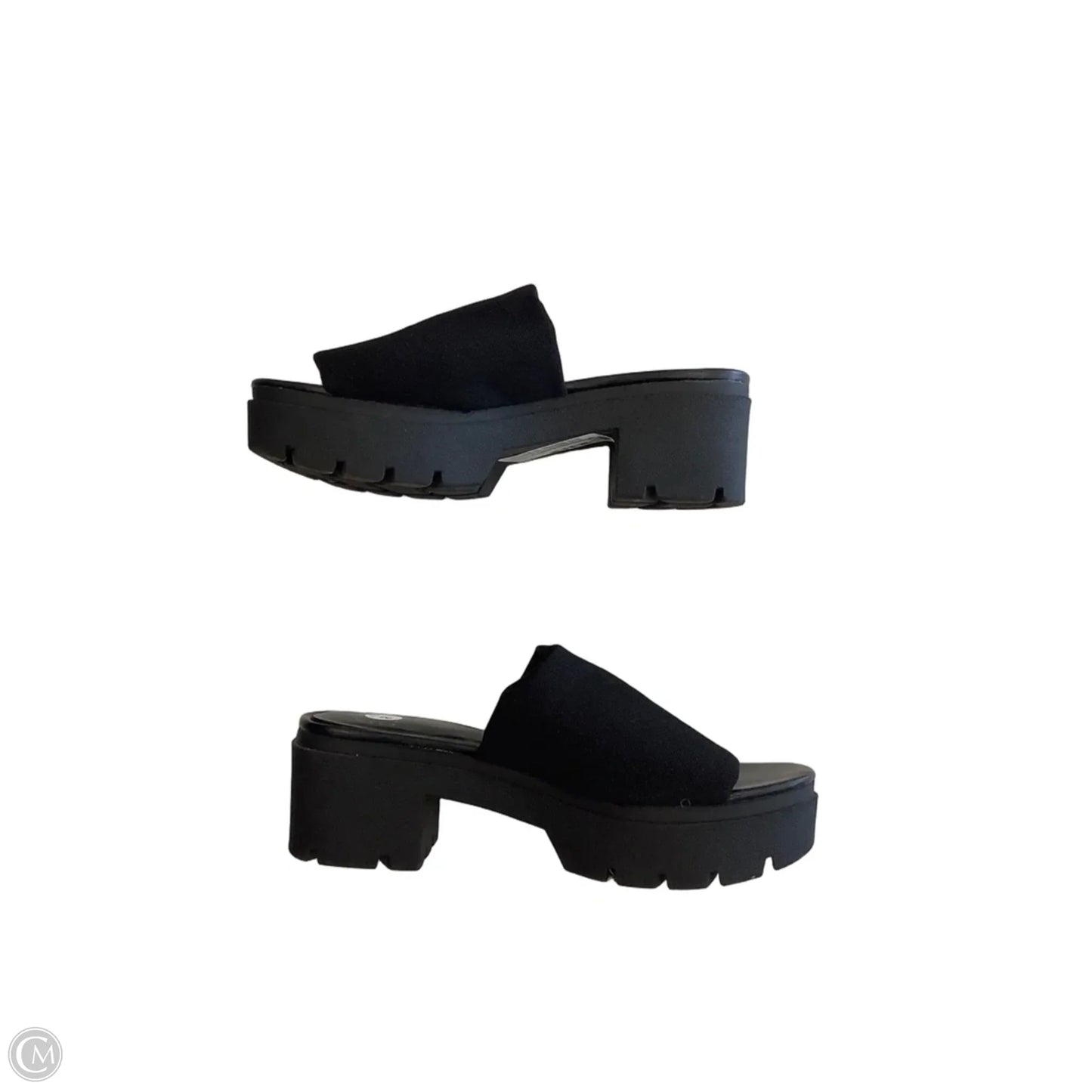 Sandals Heels Block By Madden Nyc In Black, Size: 8
