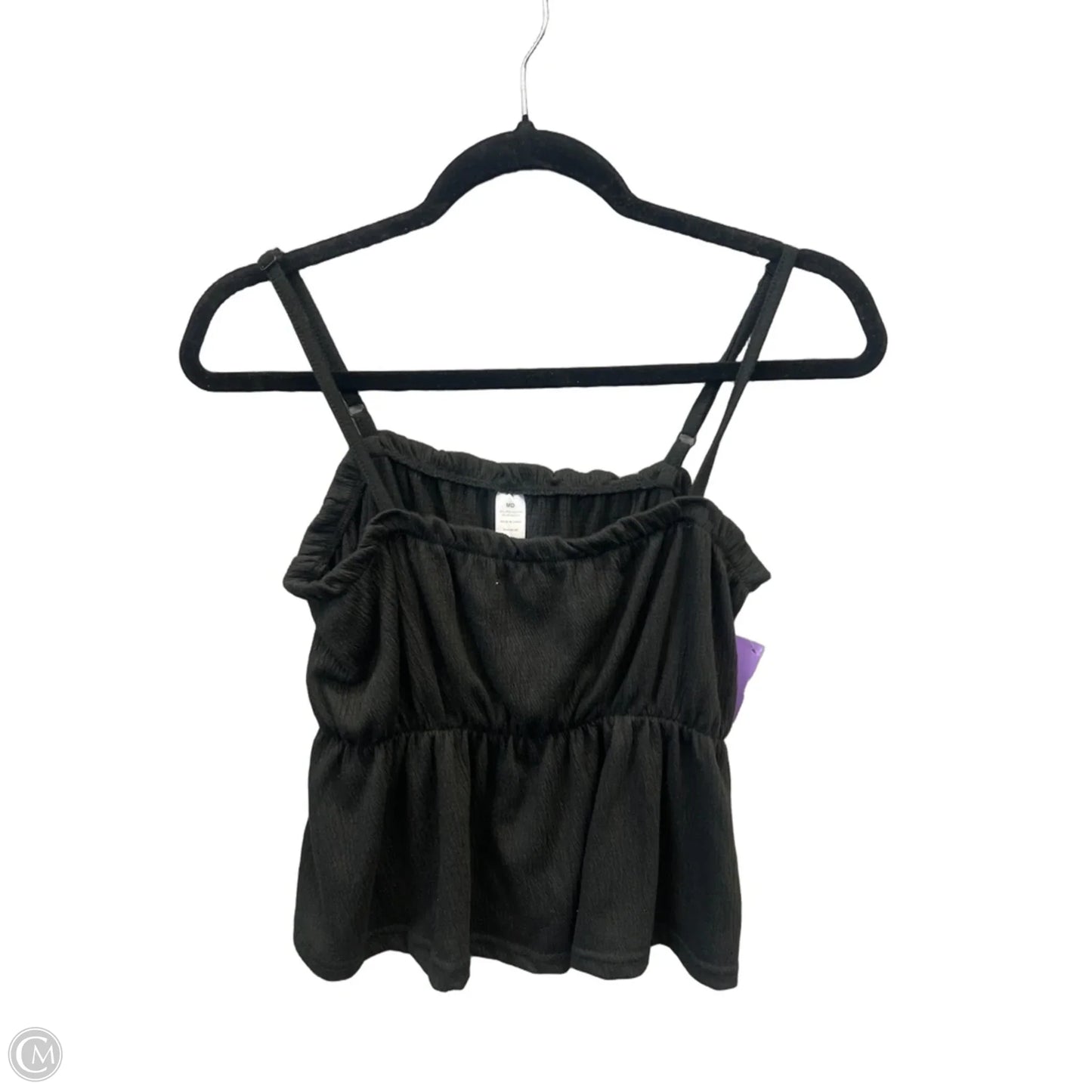 Top Sleeveless By Clothes Mentor In Black, Size: M