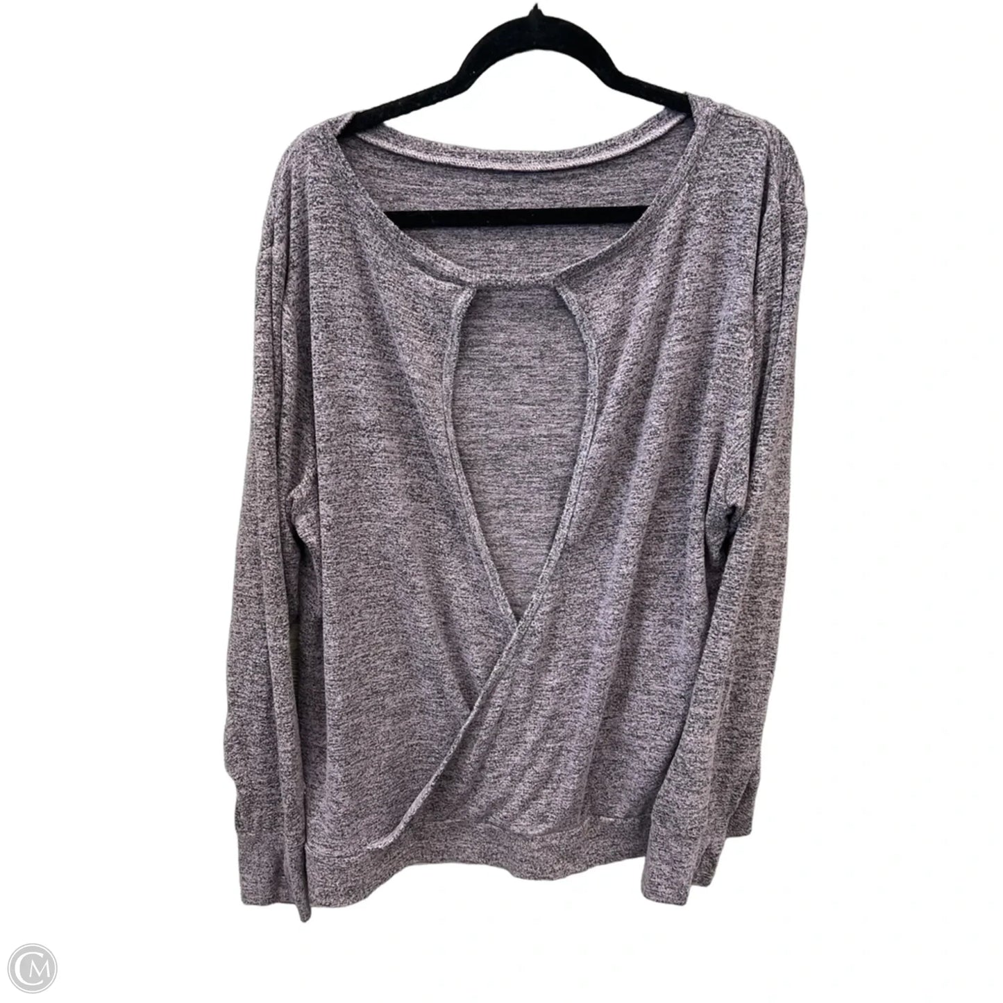 Athletic Top Long Sleeve Crewneck By Champion In Purple, Size: Xxl