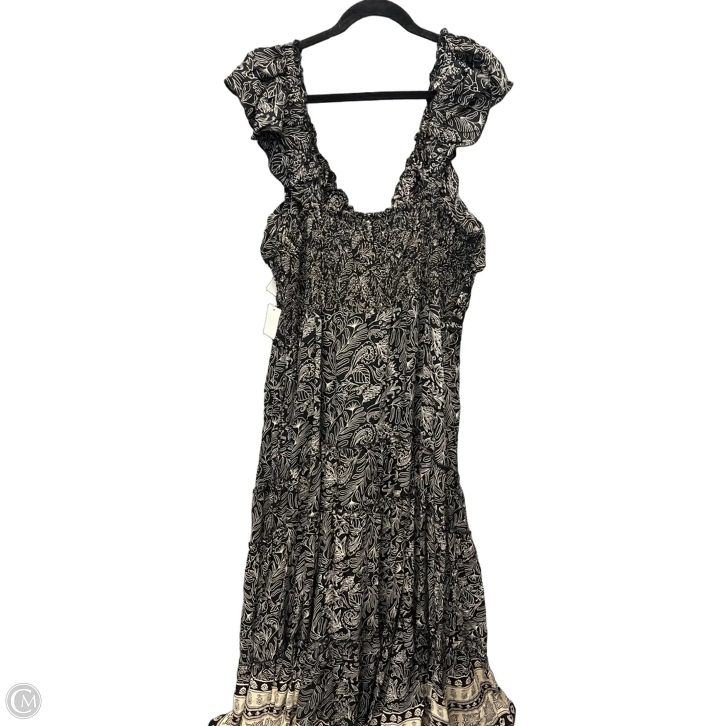 Dress Casual Maxi By Angie In Black, Size: 2x