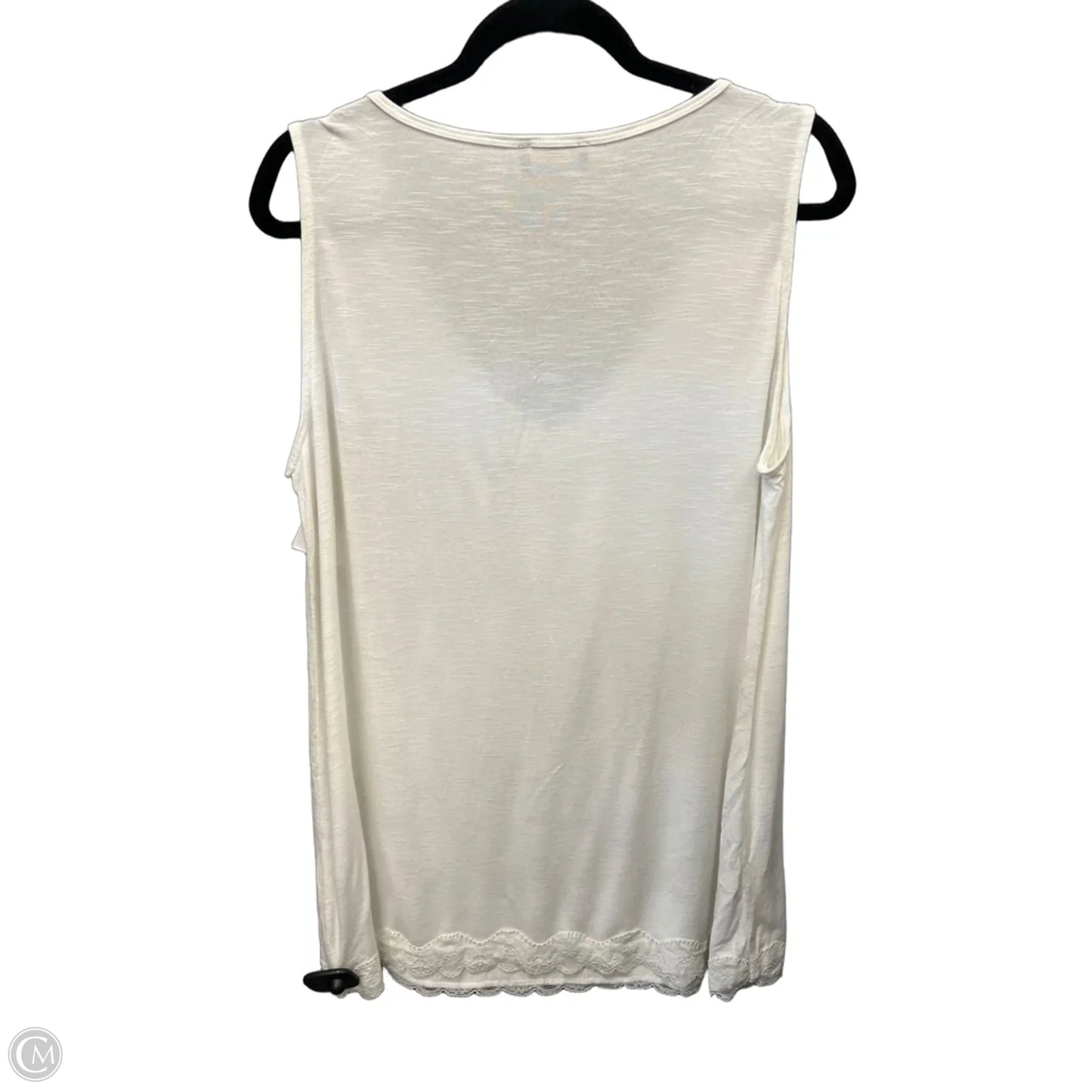 Top Sleeveless By Lane Bryant In White, Size: Xxl