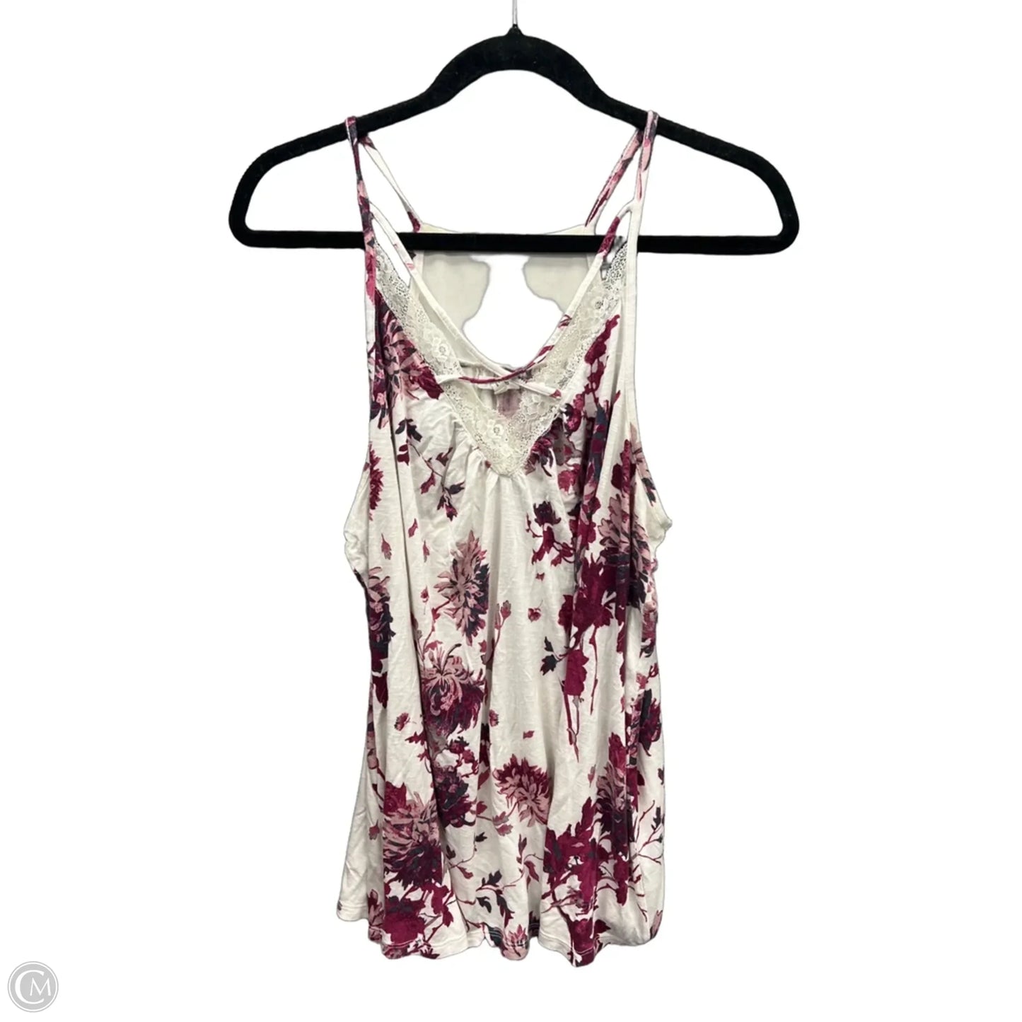 Top Sleeveless By Maurices In Floral Print, Size: 1x