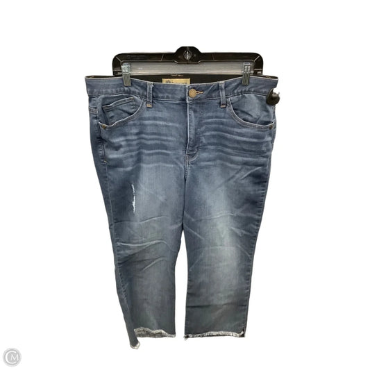 Jeans Cropped By Democracy In Blue Denim, Size: 16