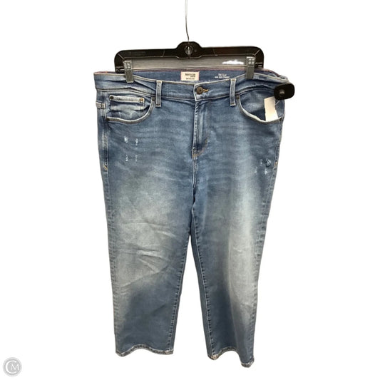 Jeans Straight By Kensie In Blue Denim, Size: 14