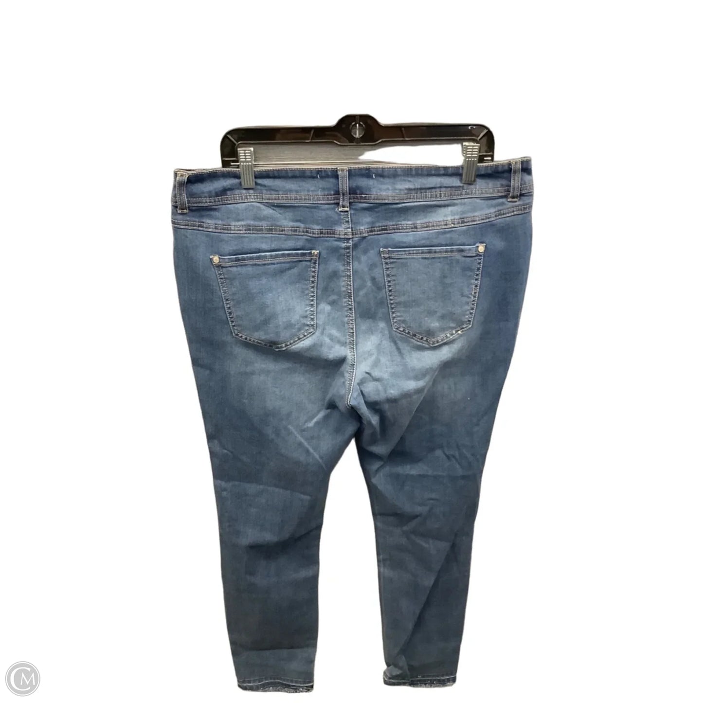 Jeans Cropped By Cato In Blue Denim, Size: 14