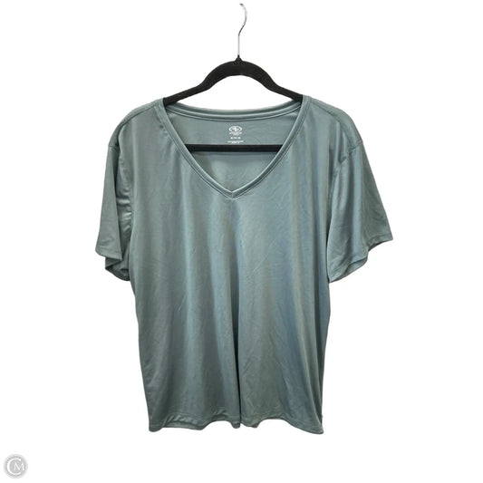 Athletic Top Short Sleeve By Athletic Works In Green, Size: Xl