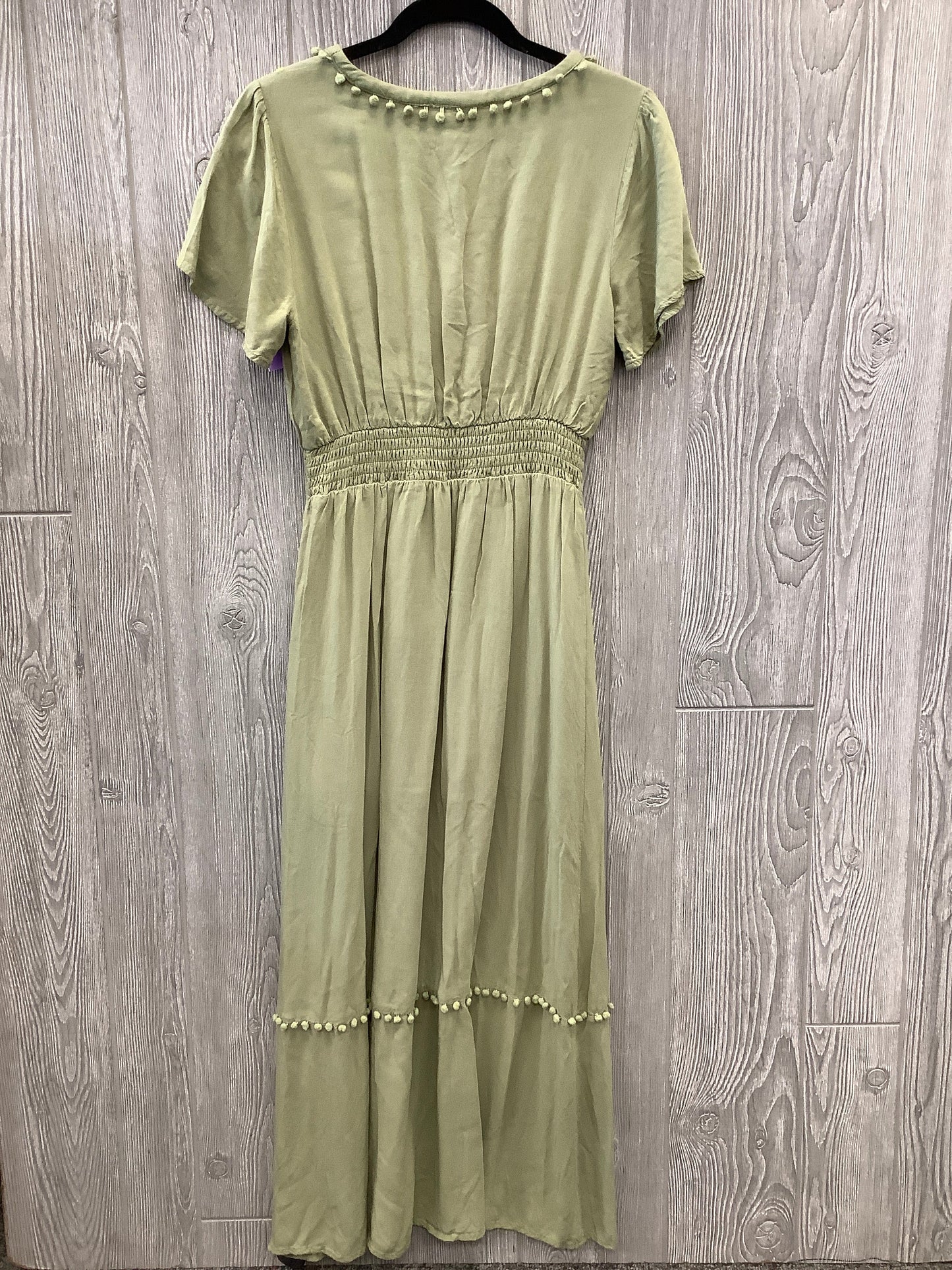 Green Dress Casual Maxi Savanna Jane, Size M