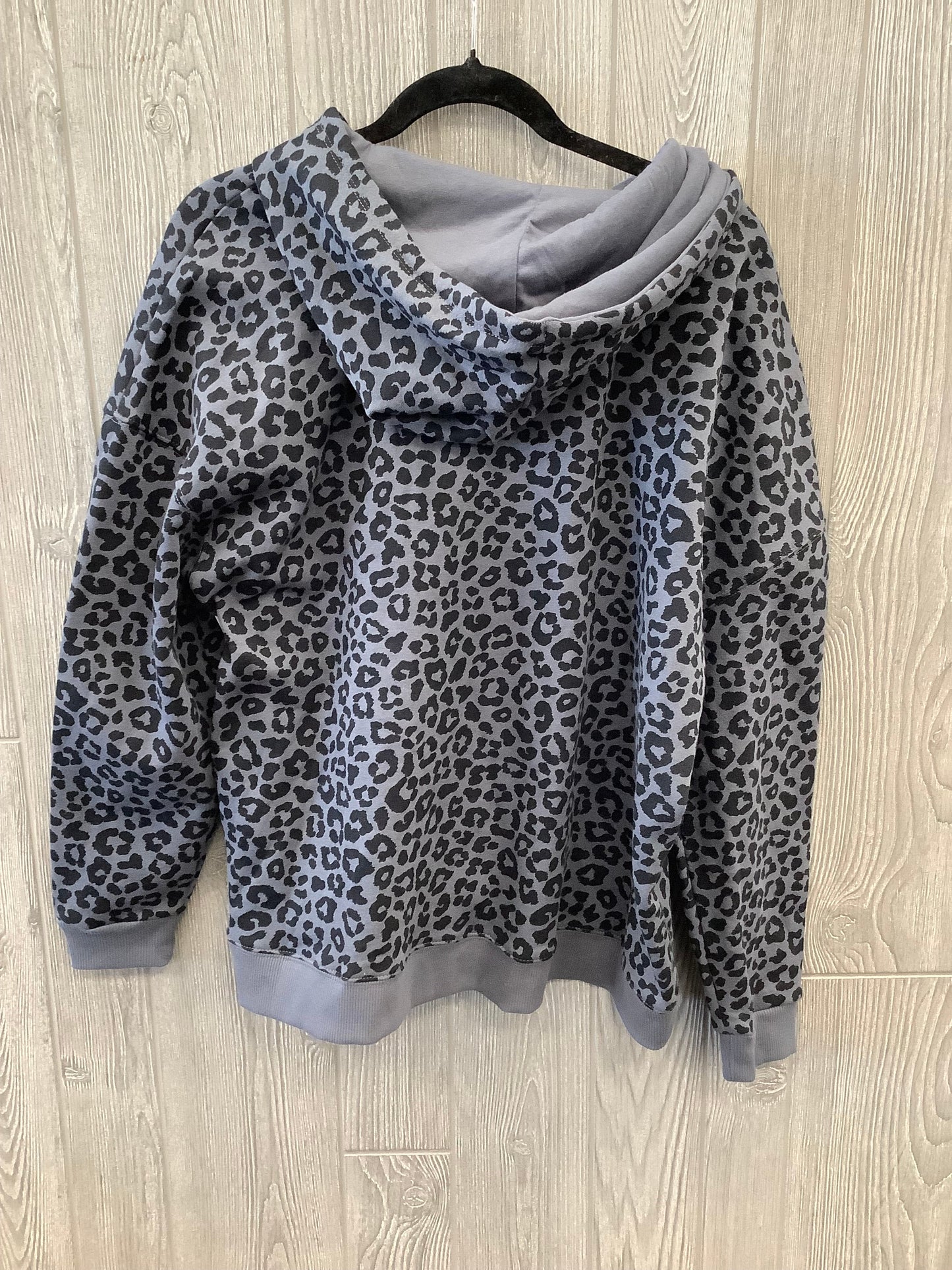 Animal Print Sweatshirt Hoodie Time And Tru, Size L