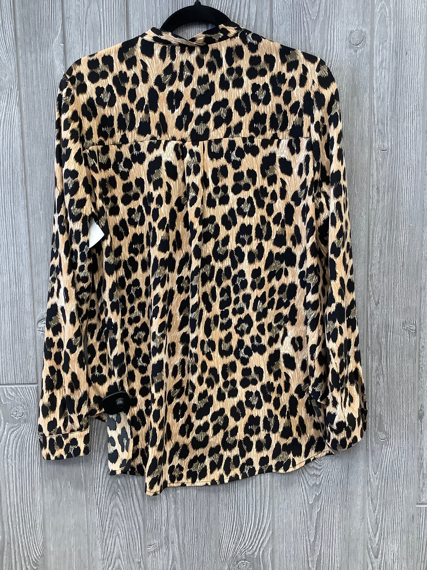 Animal Print Blouse Long Sleeve Joseph Ribkoff, Size M