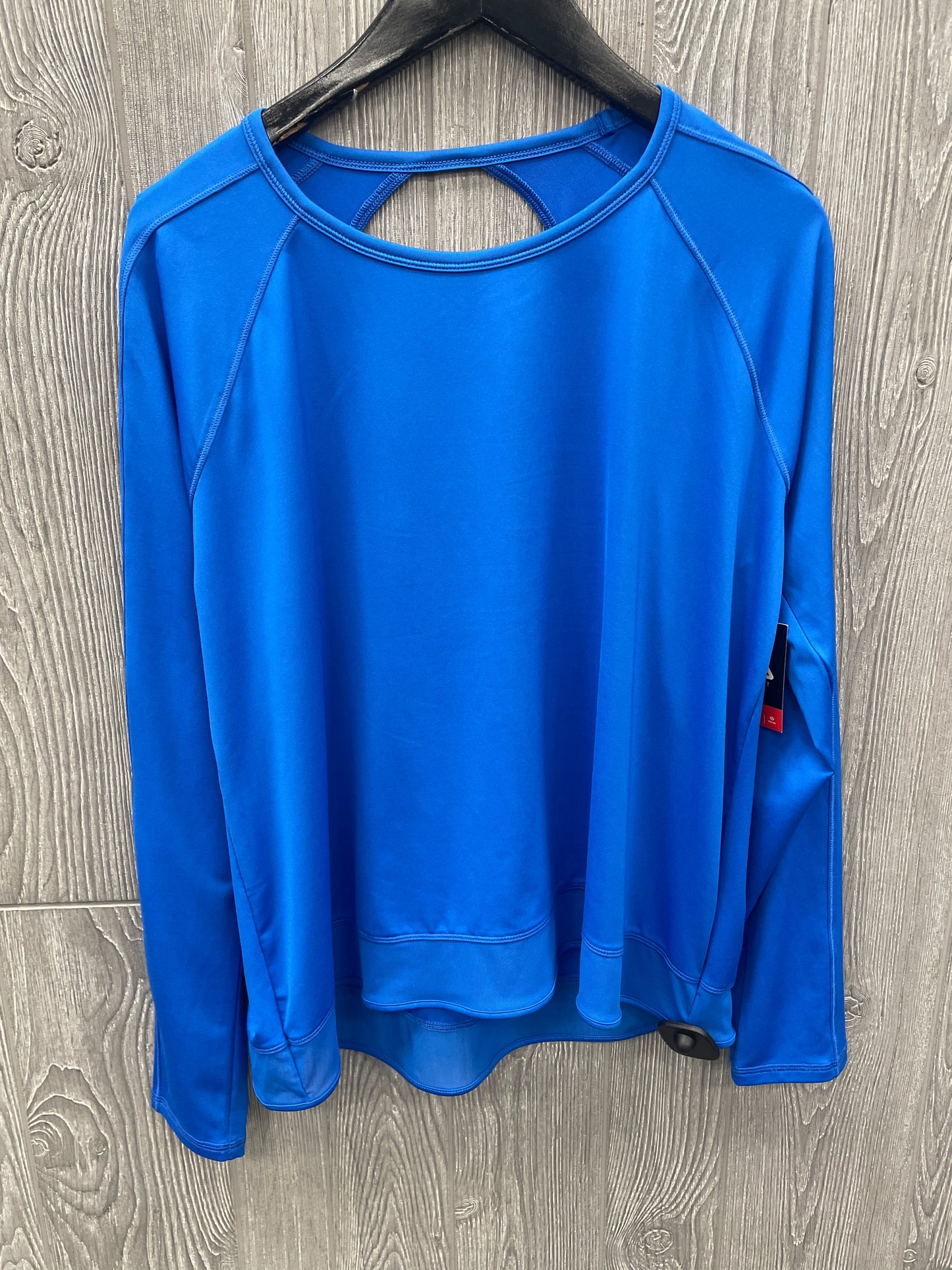 Athletic Top Long Sleeve Crewneck By Fila In Blue, Size: L