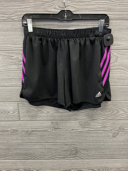 Athletic Shorts By Adidas In Black & Purple, Size: M