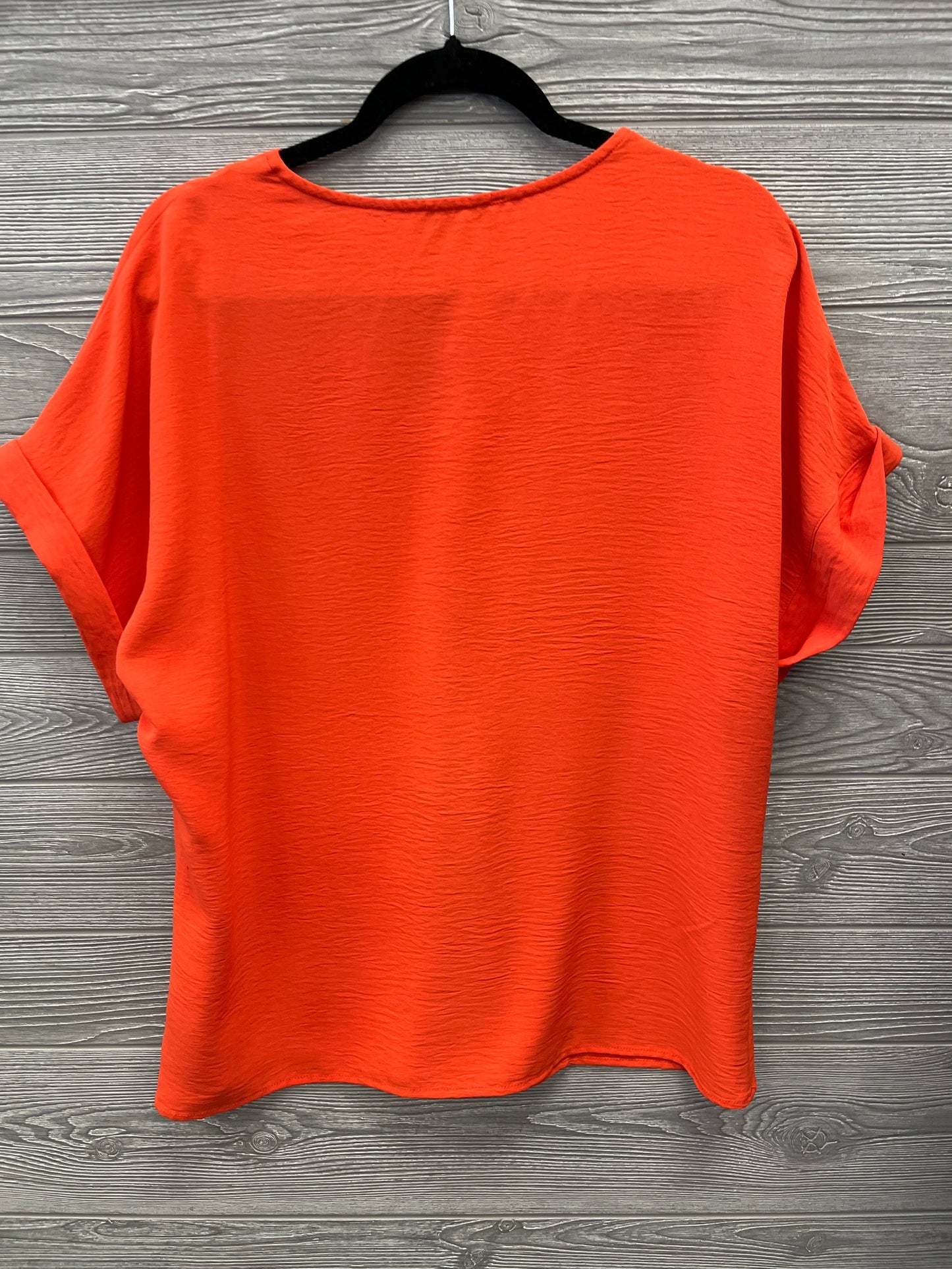 Blouse Short Sleeve By Fred David In Orange, Size: M