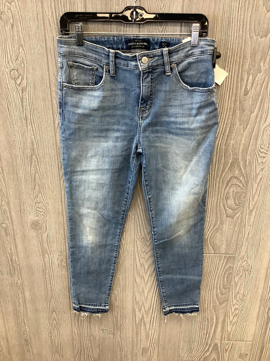 Jeans Skinny By Lucky Brand In Blue Denim, Size: 8