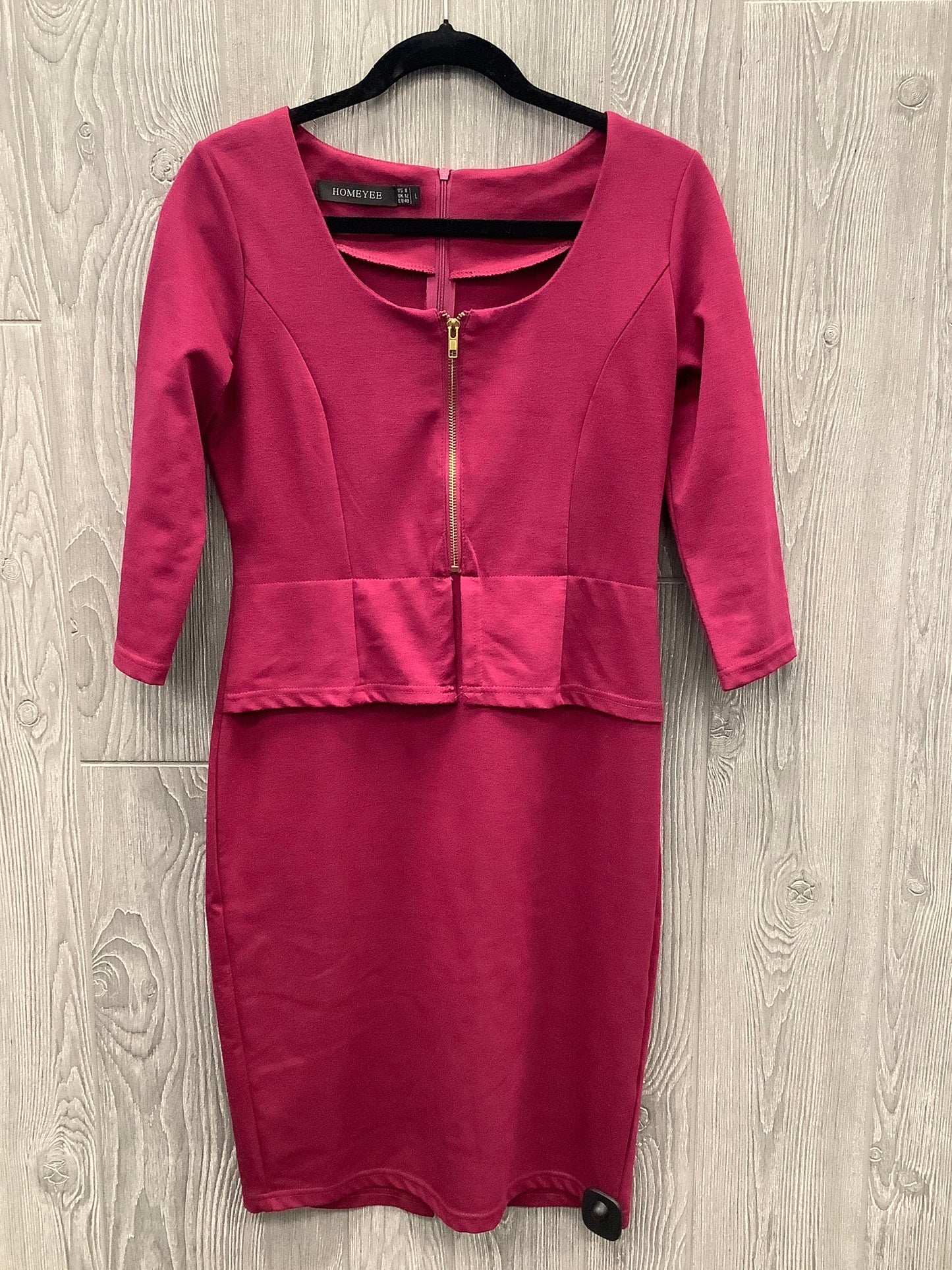 Dress Work By Clothes Mentor In Pink, Size: L