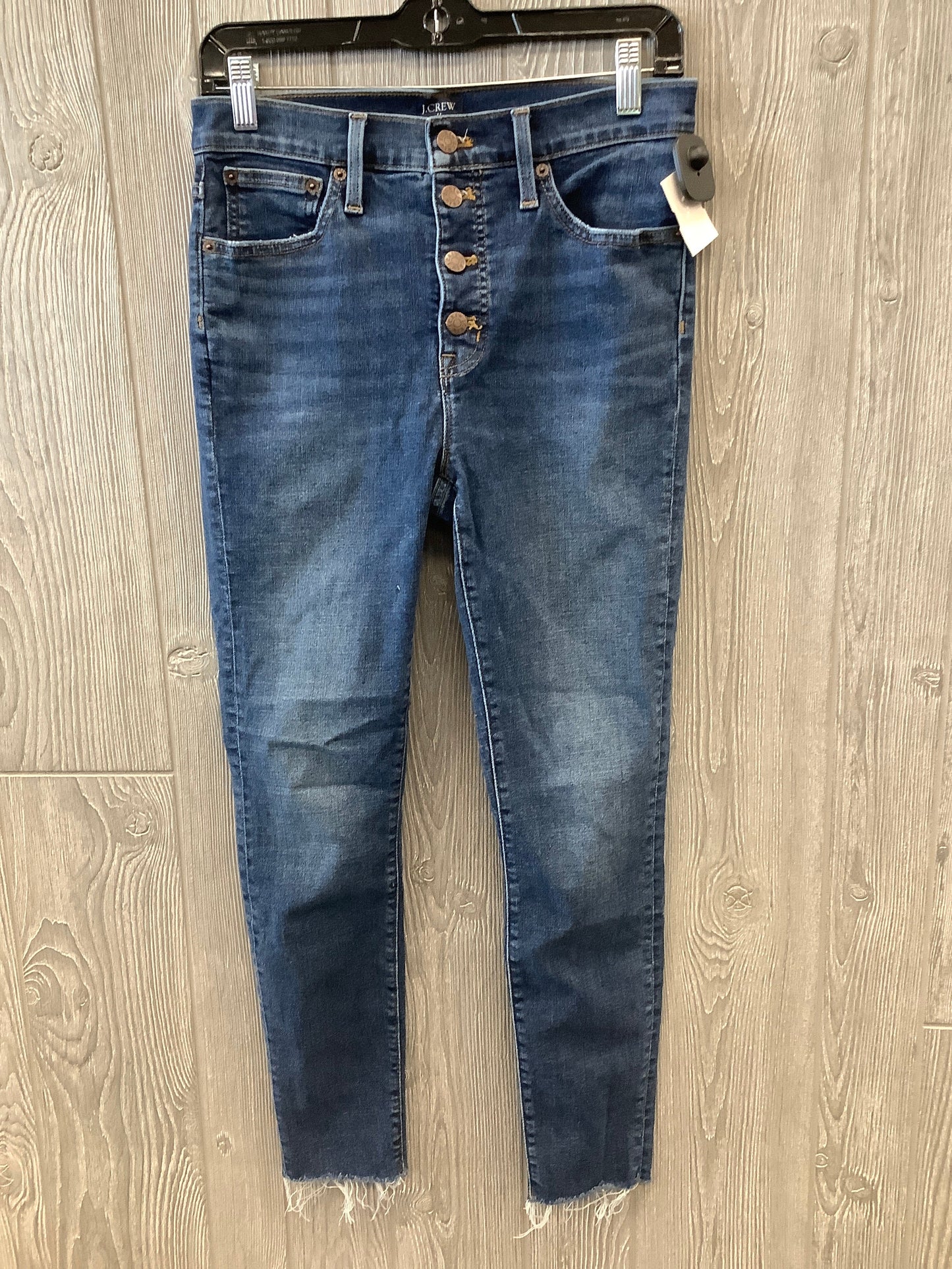 Jeans Skinny By J. Crew In Blue Denim, Size: 6