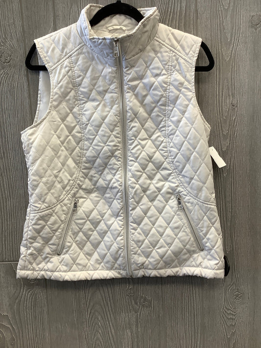 Vest Puffer & Quilted By Black Rivet In White, Size: M