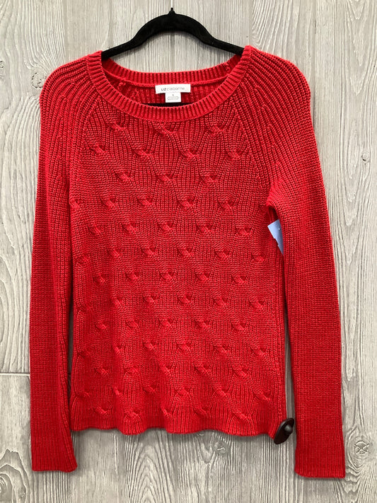 Sweater By Liz Claiborne In Red, Size: S