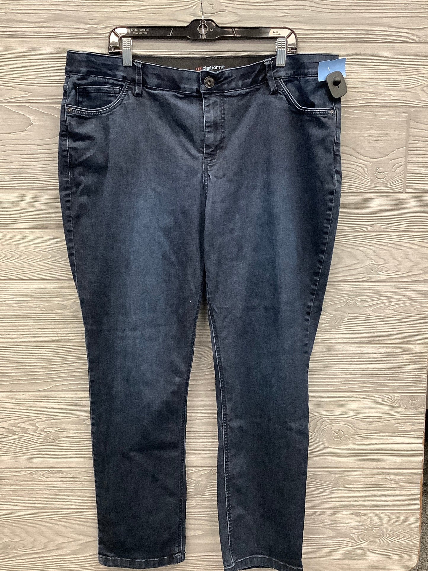 Jeans Skinny By Liz Claiborne In Blue Denim, Size: 20