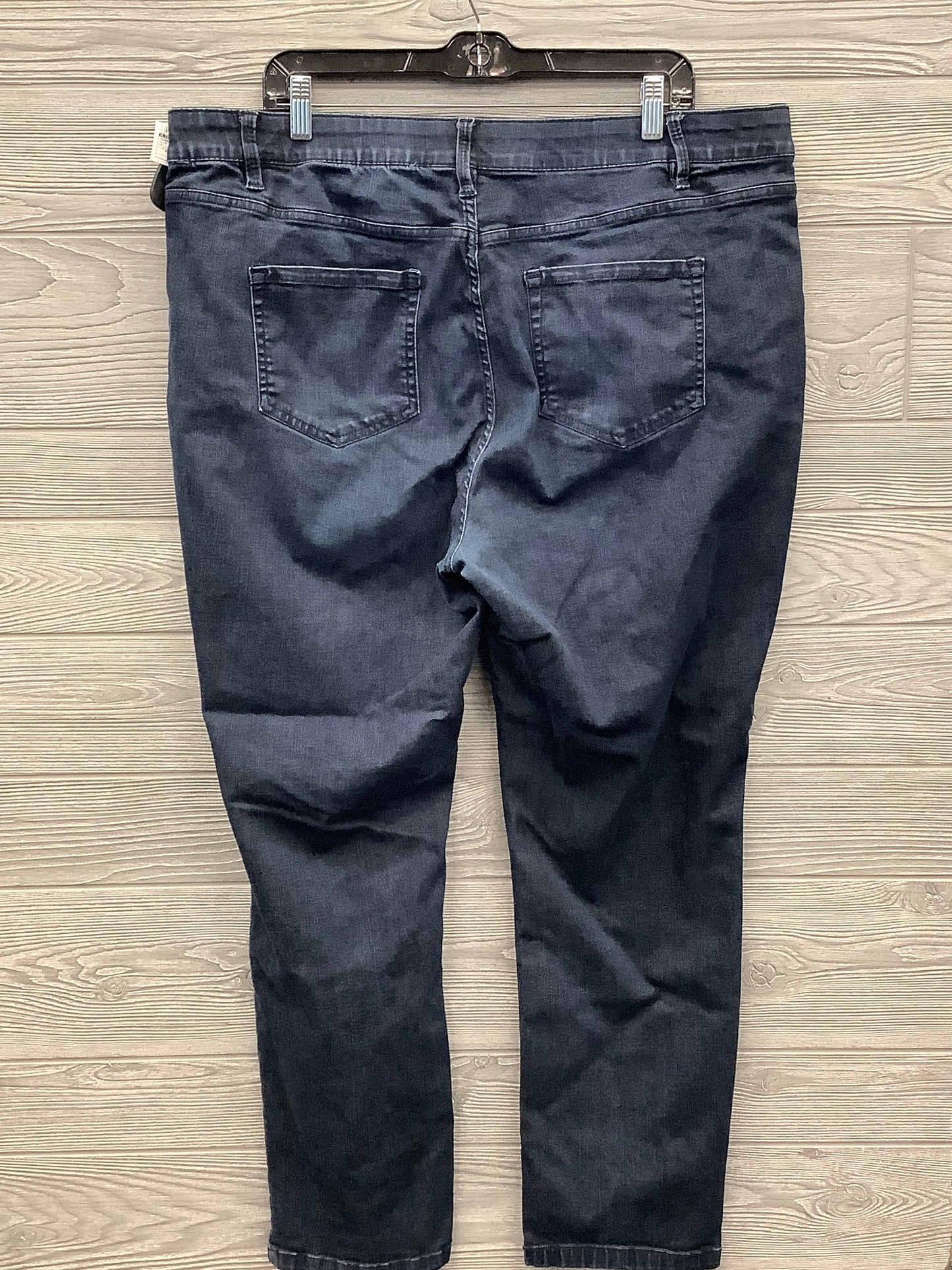 Jeans Skinny By Liz Claiborne In Blue Denim, Size: 20