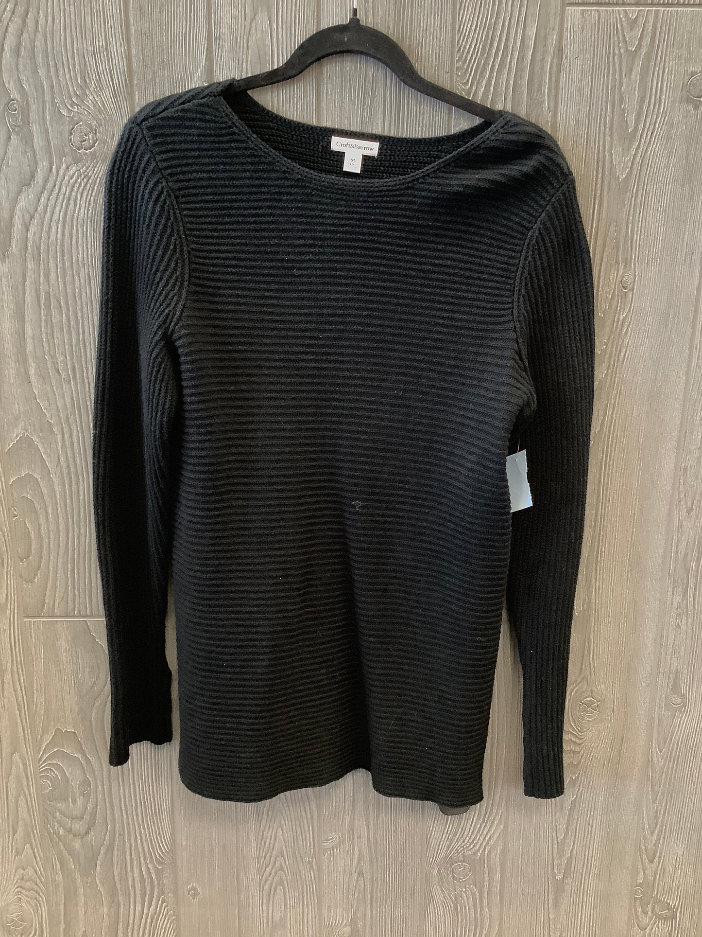 Sweater By Croft And Barrow In Black, Size: M