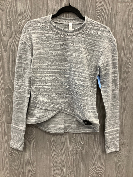 Athletic Top Long Sleeve Crewneck By Lululemon In Grey, Size: 6