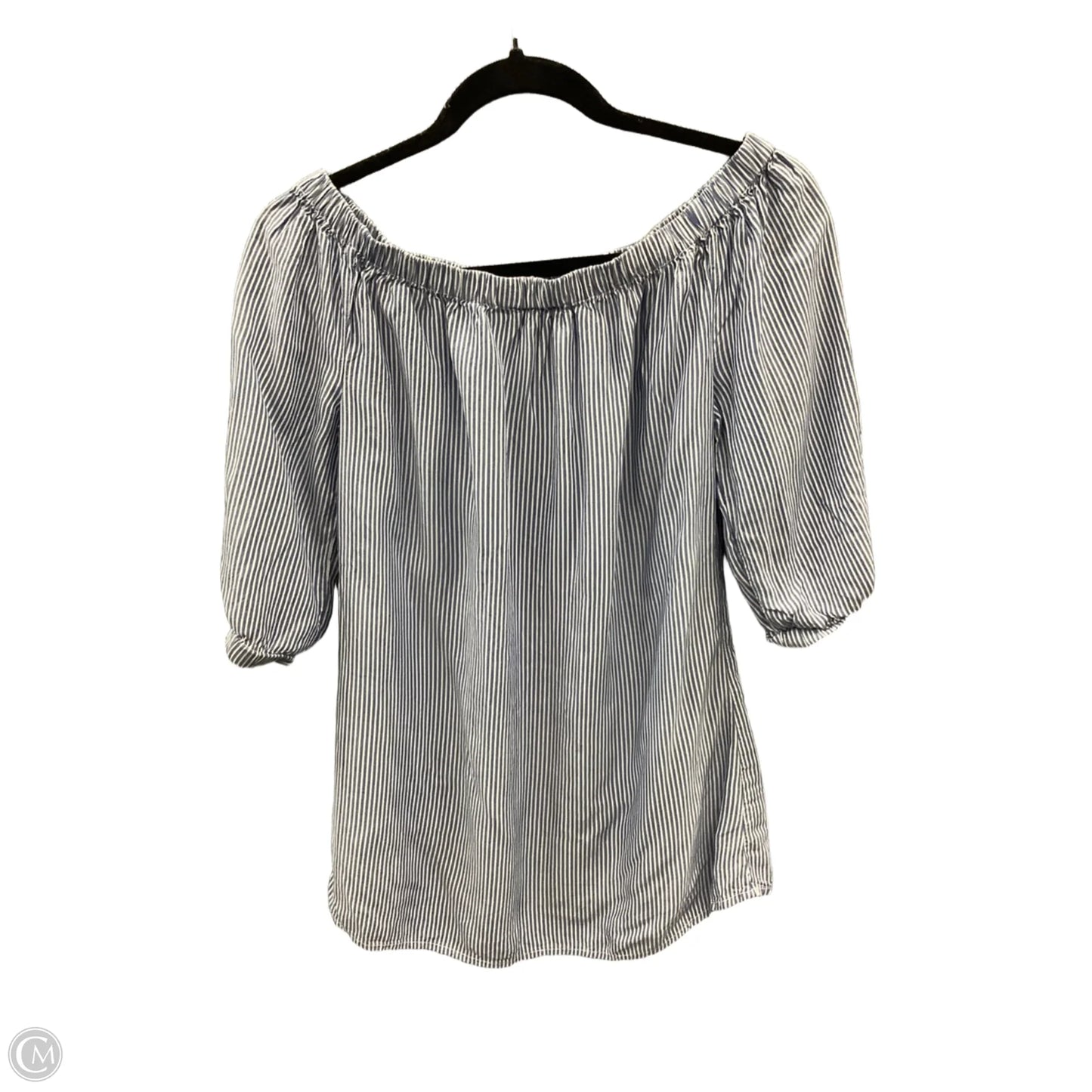 Top Short Sleeve By Beachlunchlounge In Striped Pattern, Size: S