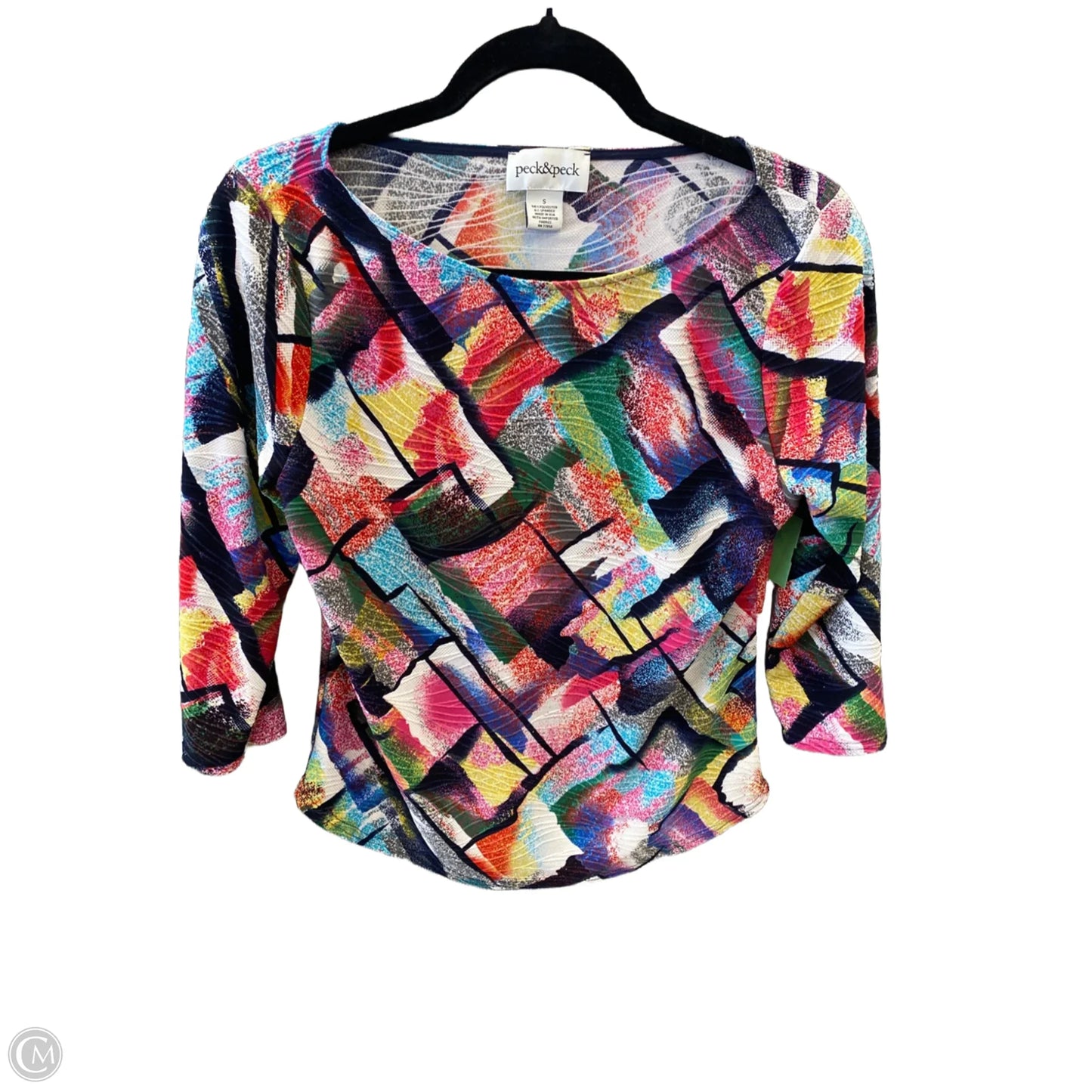Top Long Sleeve By Peck And Peck In Multi-colored, Size: S
