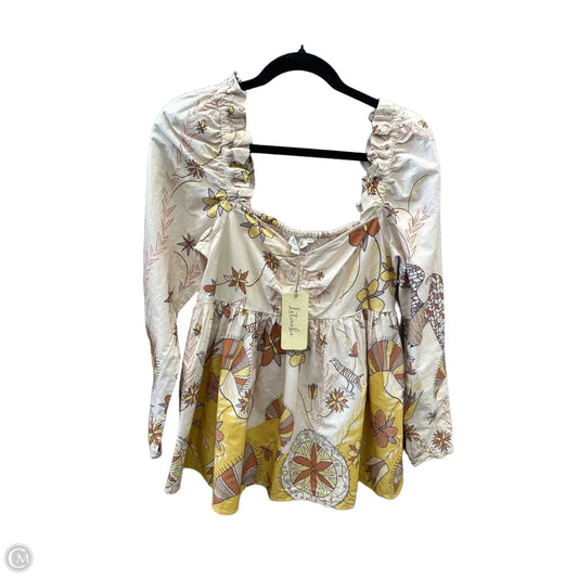 Blouse Long Sleeve By Clothes Mentor In Pink, Size: S