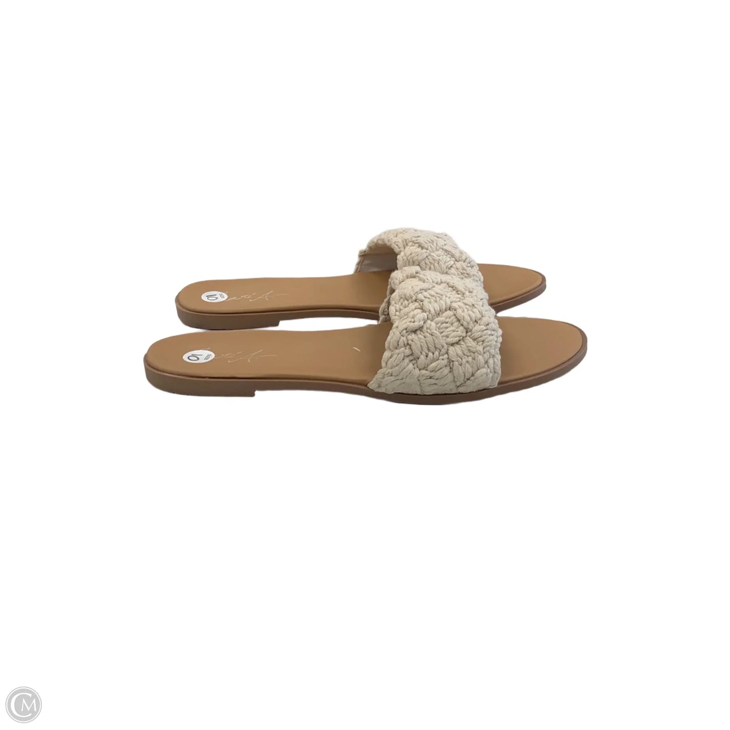 Sandals Flats By Clothes Mentor In Brown, Size: 10